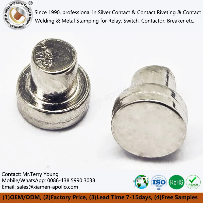 कार हॉर्न टंगस्टन संपर्क रिवेट्स