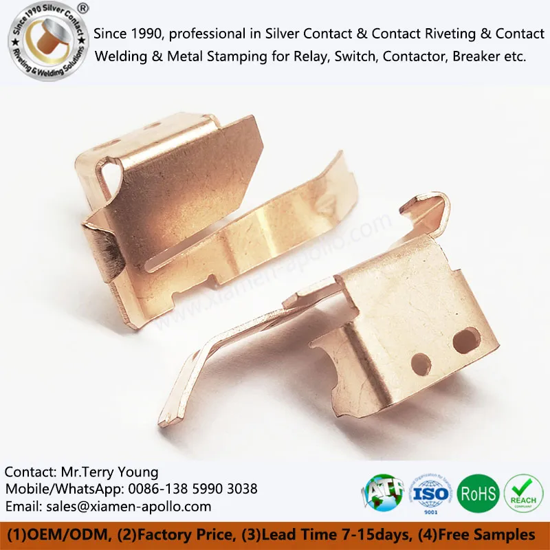 विद्युत स्विच के लिए कॉपर स्टैम्पिंग स्प्रिंग संपर्क