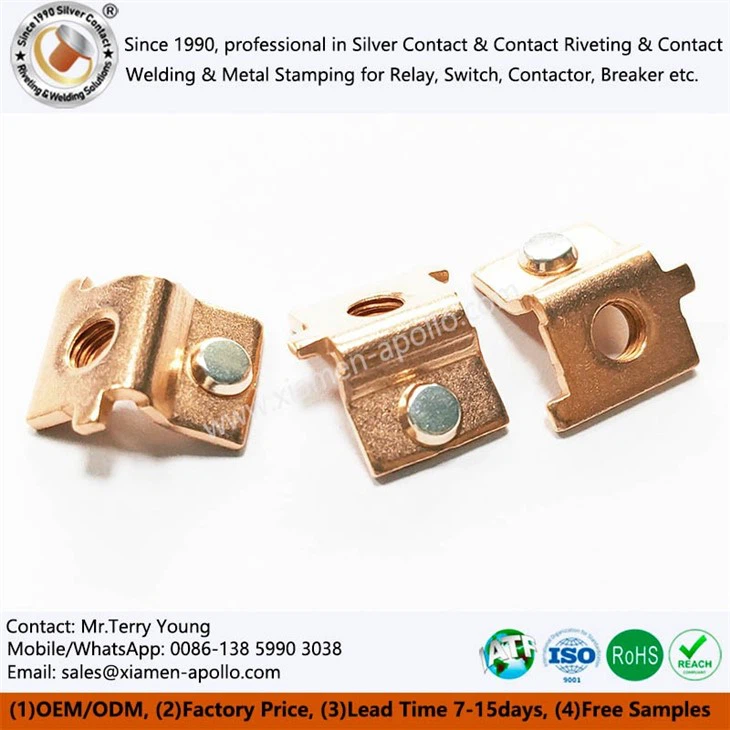 Copper Riveted Contact Stamping Assembly