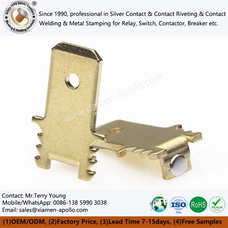 सॉकेट स्विच के लिए विद्युत पीतल धातु मुद्रांकन