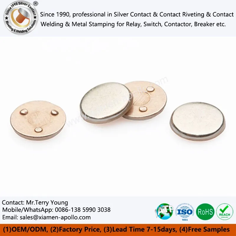 इलेक्ट्रिकल बटन संपर्क प्रतिरोध ब्रेज़िंग