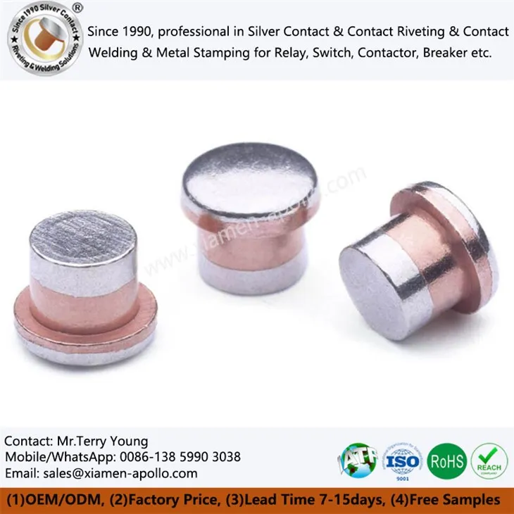 विद्युत ट्रिमेटल रिवेट संपर्क