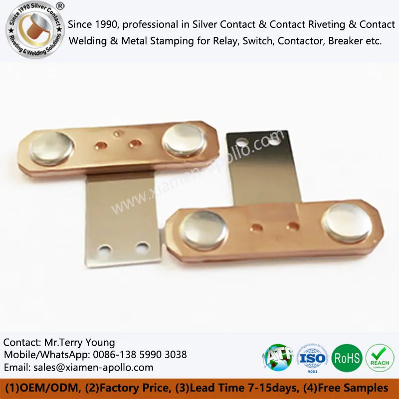 डीसी सर्किट फोटोवोल्टिक रिले के लिए फ्लैट द्विध्रुवीय रिवेट