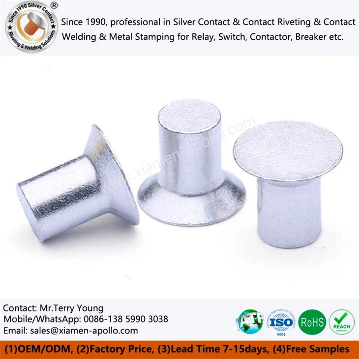 Flat Silver Electrical Contacts