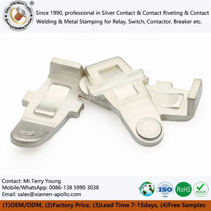 स्विच के लिए शुद्ध चांदी की प्लेट इन-डाई स्टेकिंग